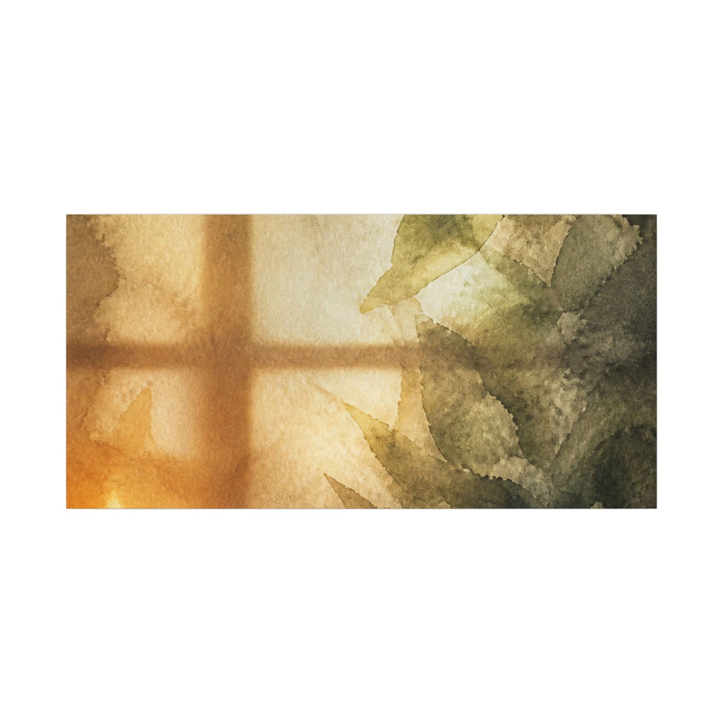 Cozy Shoji Screen Canvas Art - Watercolor Japandi