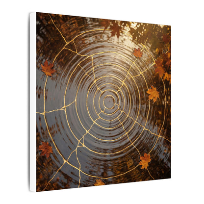 Artful Water Ripple Canvas Art - Gold Vein Kintsugi