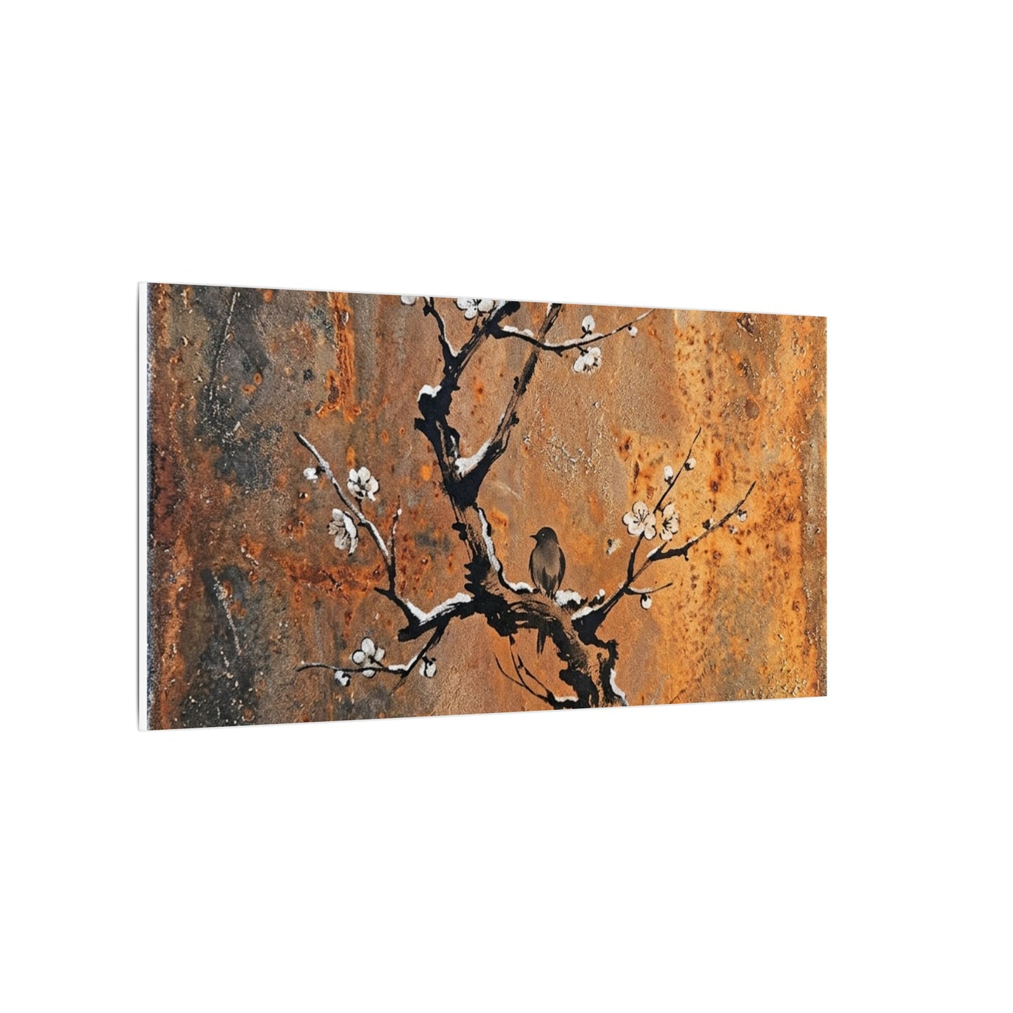 Datsuzoku Rust Patina Canvas Art - Zen Sumi E