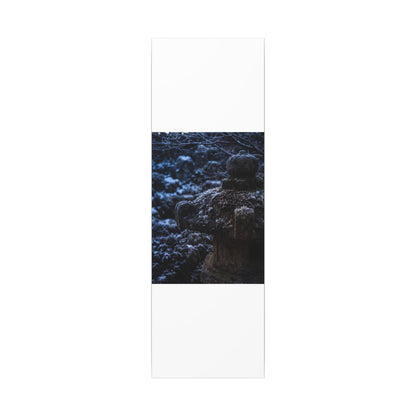 Moody Stone Lantern Canvas Art - Shadow Zen Dark Japandi