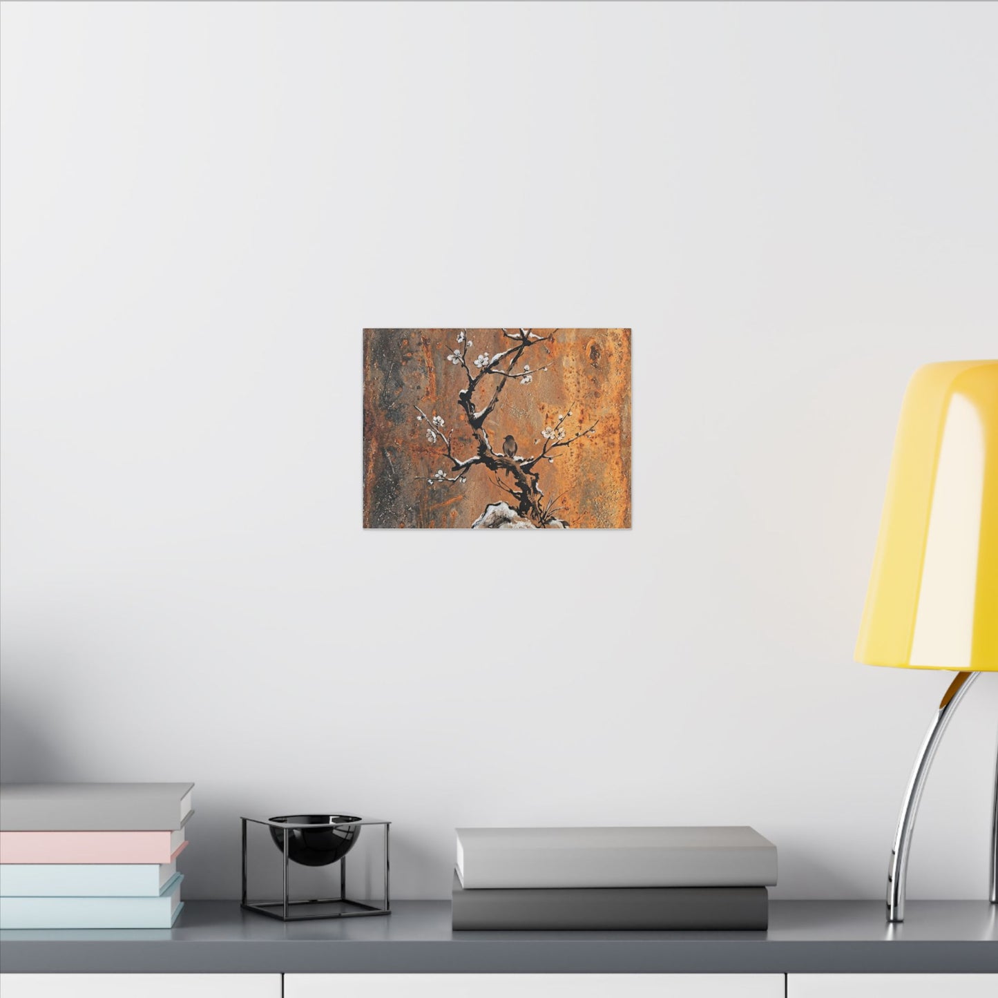Datsuzoku Rust Patina Canvas Art - Zen Sumi E