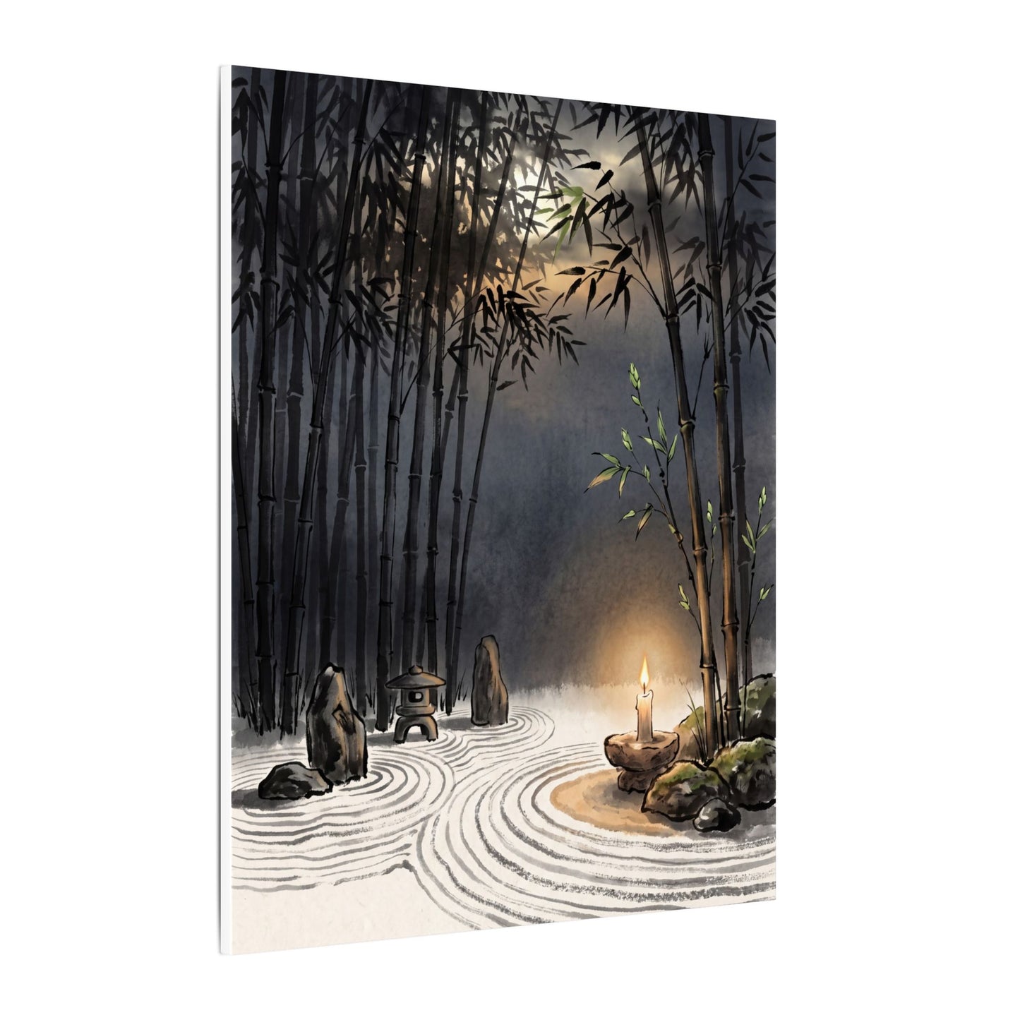 Tranquil Bamboo Grove Canvas Art - Karesansui Zen
