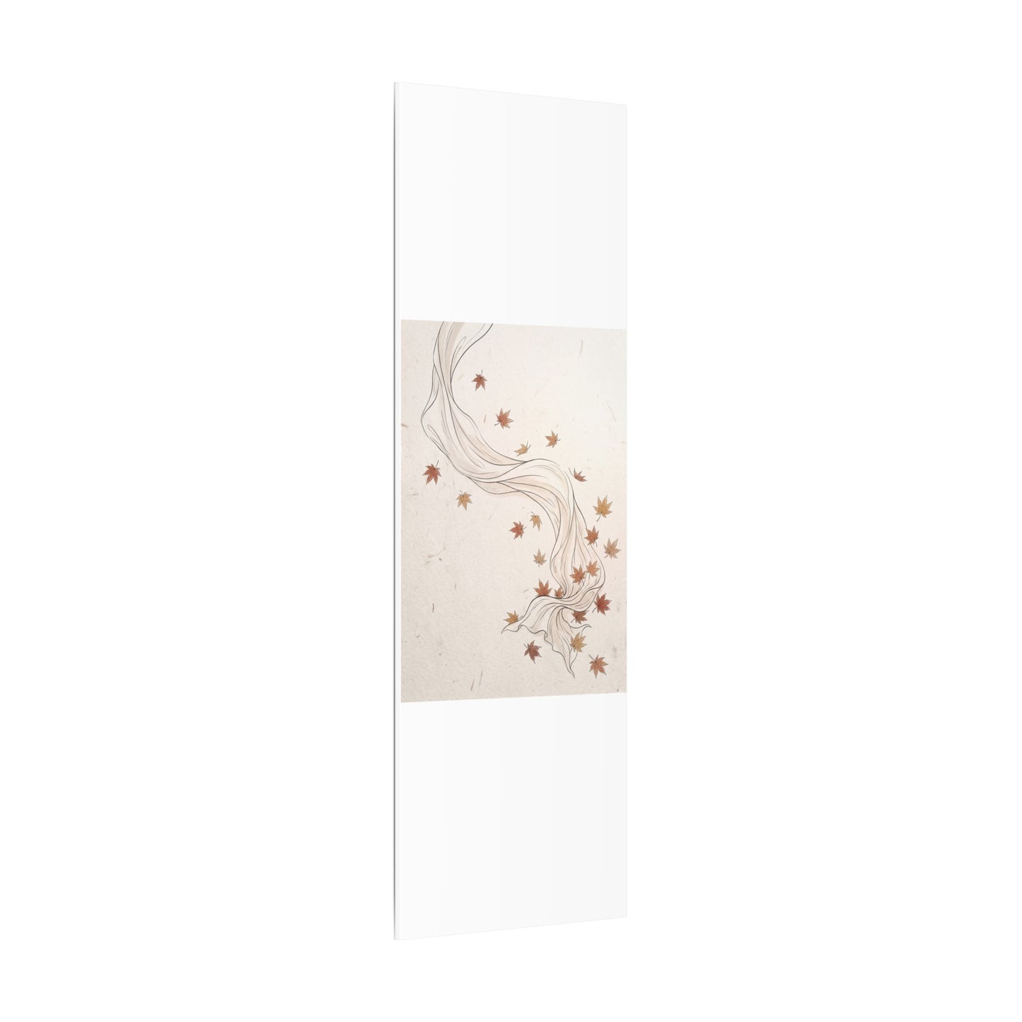 Japandi Silk Drape in Dawn | Minimal Line Canvas Art