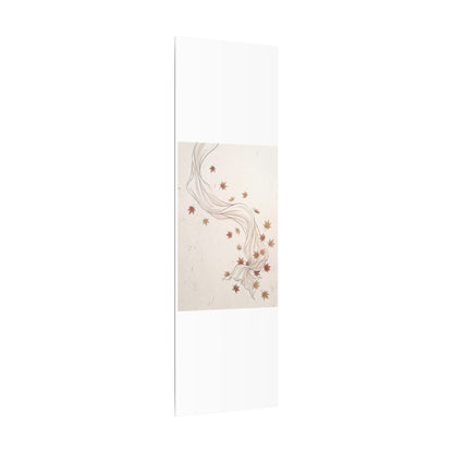 Japandi Silk Drape in Dawn | Minimal Line Canvas Art
