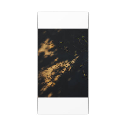 Moody Shadow Play Canvas Art - Moody Minimal Dark Japandi