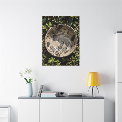 Elegant Ceramic Bowl Canvas Art - Japanese Pattern Japandi