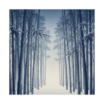 Seijaku Bamboo Grove Wall Art Print - Zen Ukiyo E Inspired