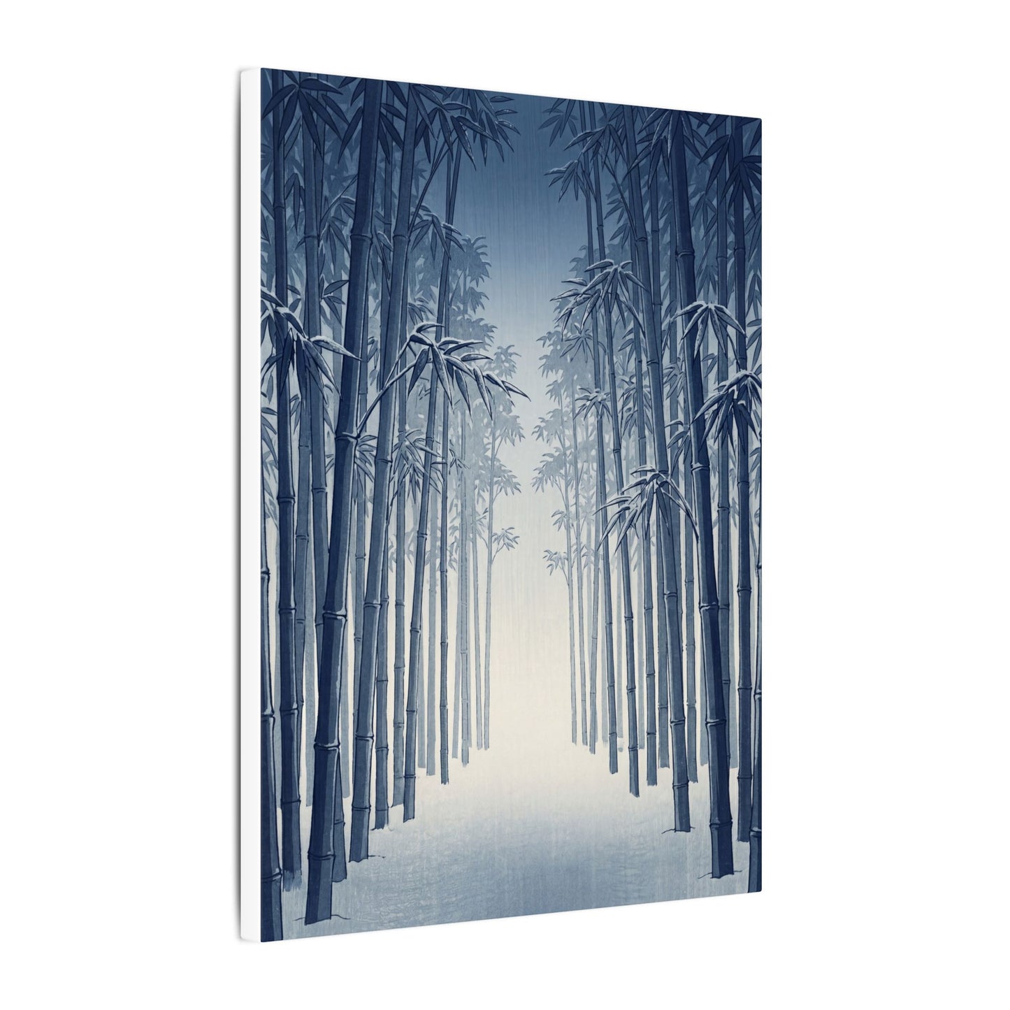 Bamboo Grove Canvas Art | Winter Zen Ukiyo E Inspired Art