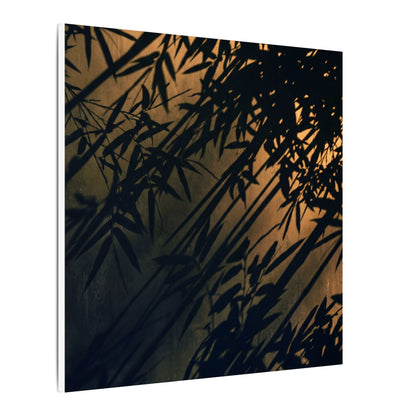Sophisticated Shadow Play Canvas Art - Shadow Zen Dark Japandi