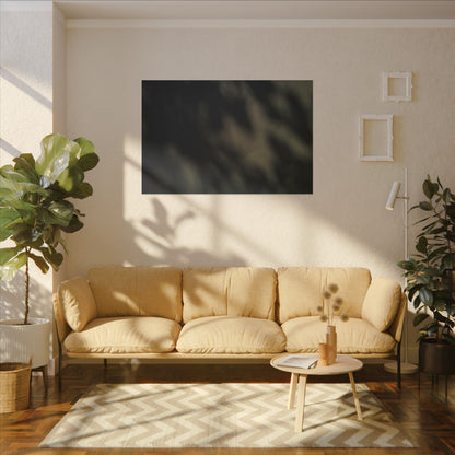Dappled Shadow Play Canvas Art - Dark Japandi Ma