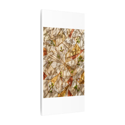 Resilient Paper Fold Canvas Art - Gold Repair Kintsugi
