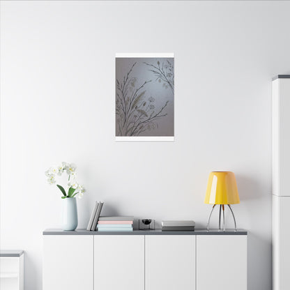 Spring Dried Flowers Japanese Pattern Canvas Art | Cozy Decor