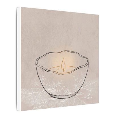 Ceramic Bowl Minimal Line Canvas Art | Neutral Japandi Art