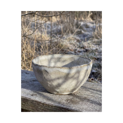 Elegant Ceramic Bowl Wall Art Print - Texture Japandi