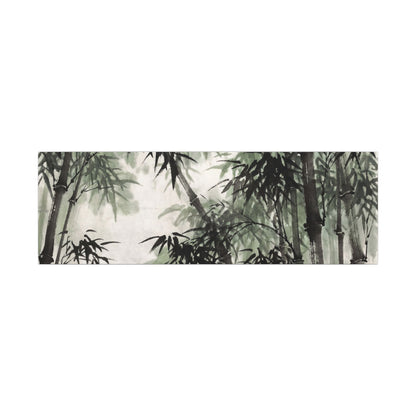 Zen Bamboo Grove in Overcast | Sumi E Canvas Art