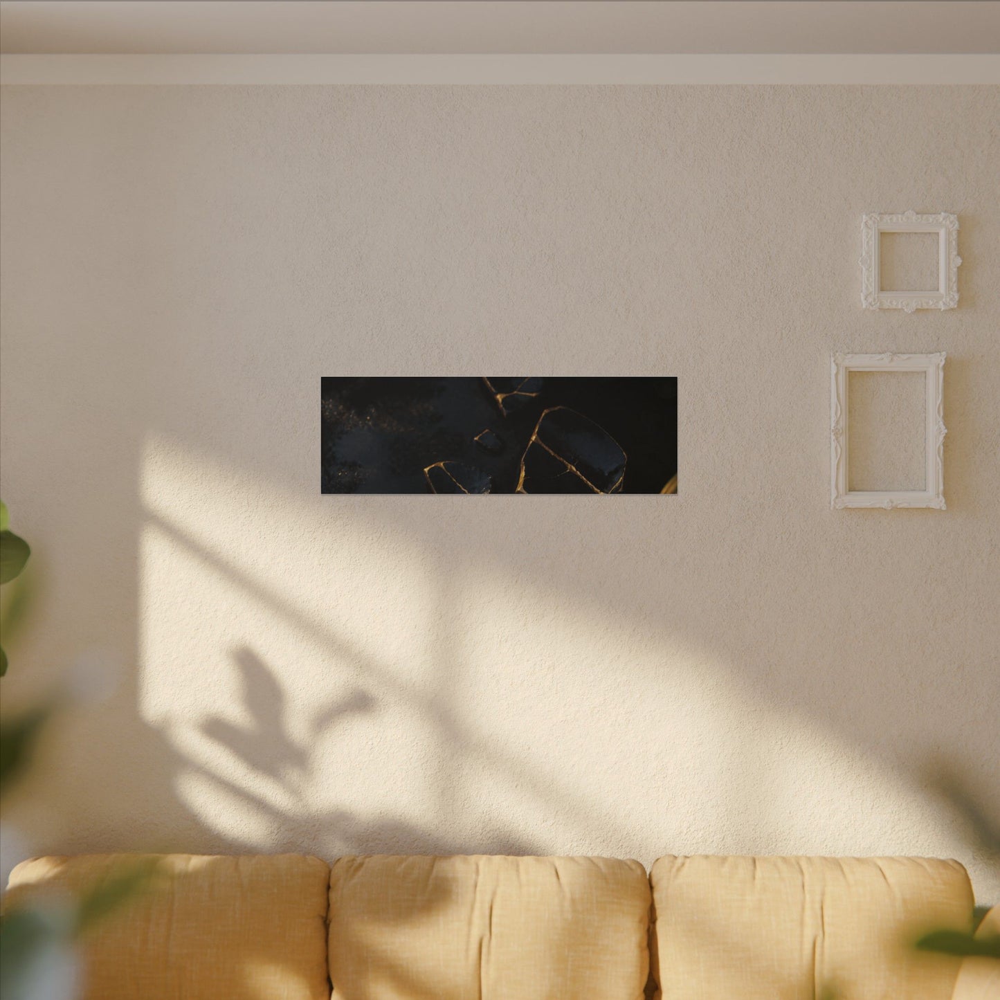 Summer Broken Pottery Moody Minimal Canvas Art | Atmospheric Decor