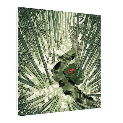 Peaceful Bamboo Grove Canvas Art - Ukiyo E Inspired Zen