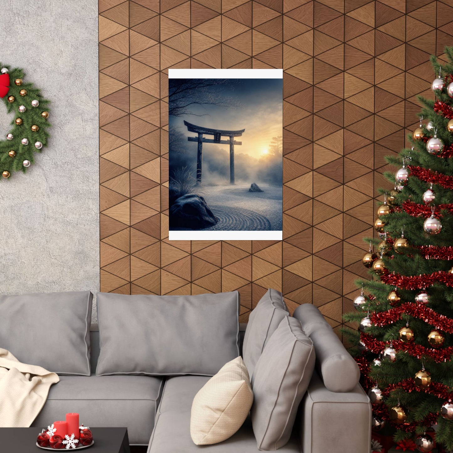 Zen Torii Gate in Golden Hour | Karesansui Wall Art Print