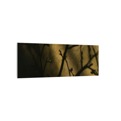 Golden Hour Shadow Play Canvas Art - Dark Japandi Seijaku