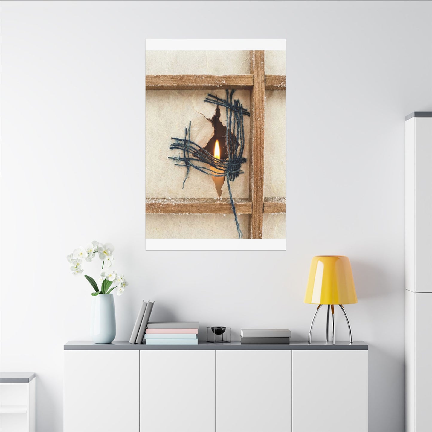 Winter Shoji Screen Broken Beauty Canvas Art | Resilient Decor
