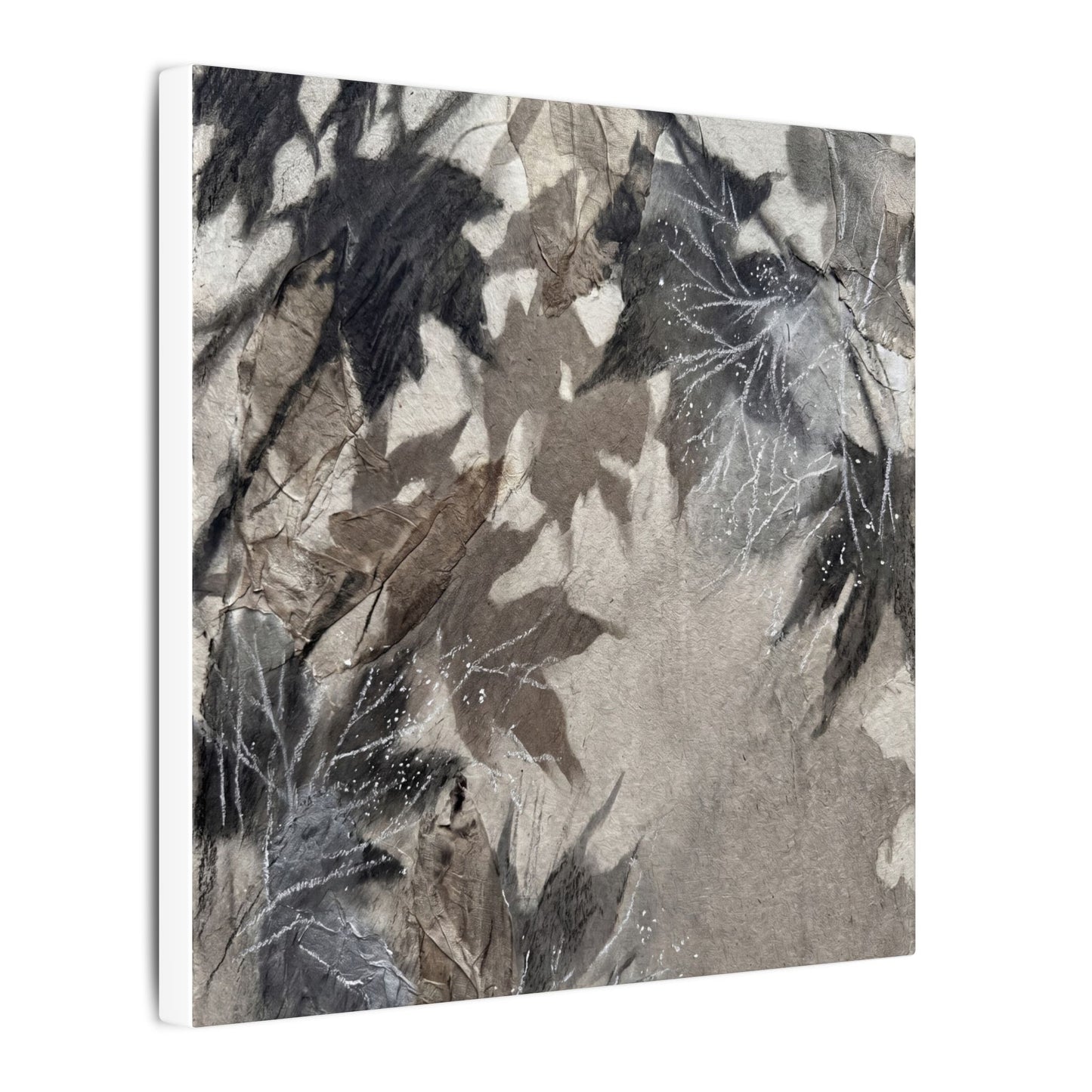 Shadow Play Texture Canvas Art | Cozy Japandi Art