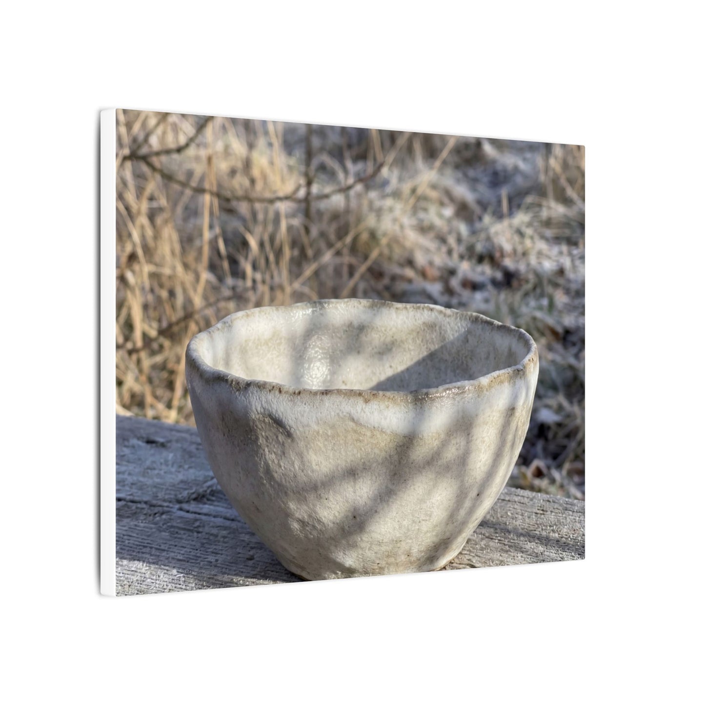 Dappled Ceramic Bowl Canvas Art - Japandi Fukinsei