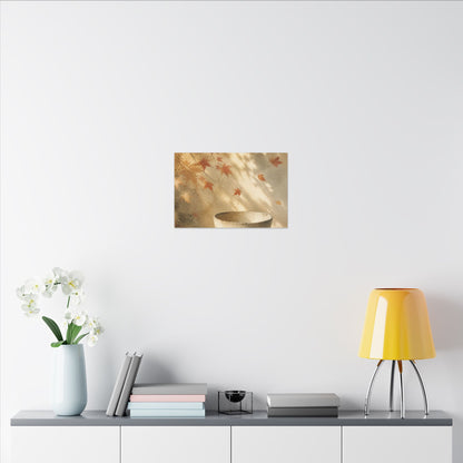 Japandi Ceramic Bowl in Dappled | Watercolor Canvas Art