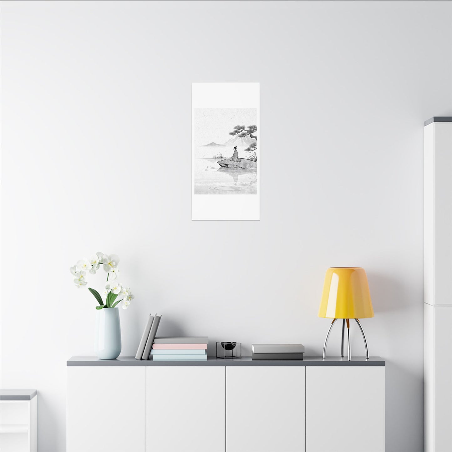 Meditation Harmonious Zen Ukiyo-e Canvas Art