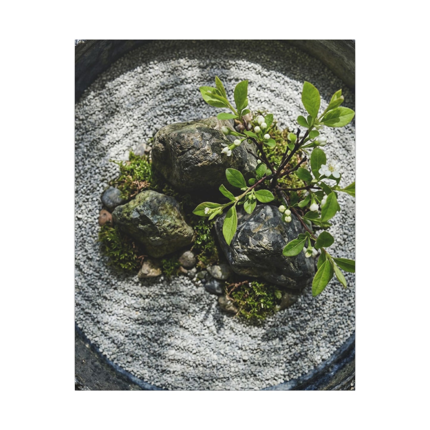 Zen Ceramic Bowl in Dappled | Karesansui Canvas Art