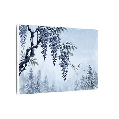 Seijaku Wisteria Canvas Art - Zen Sumi E