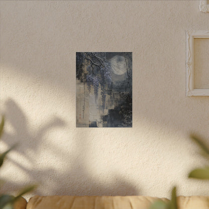 Winter Wisteria Texture Canvas Art | Elegant Decor