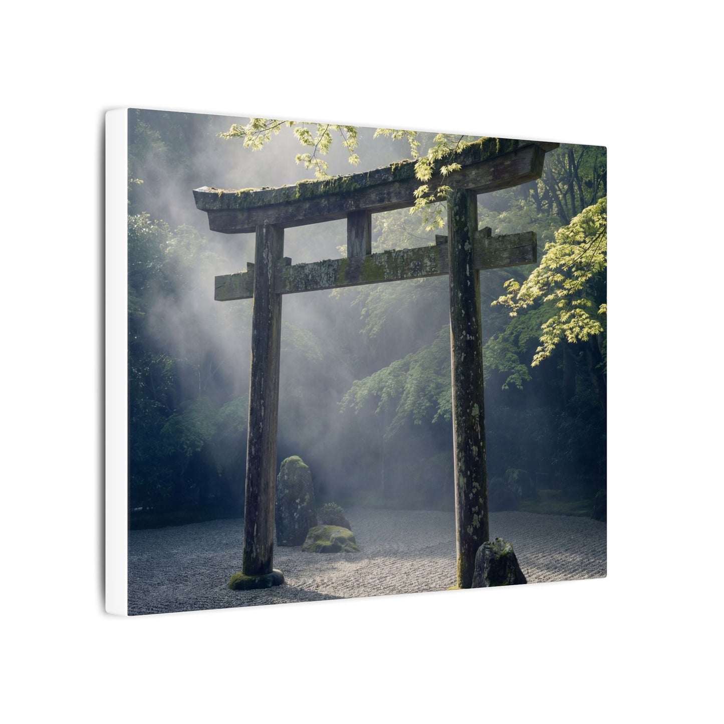 Torii Gate Canvas Art | Spring Zen Karesansui Art