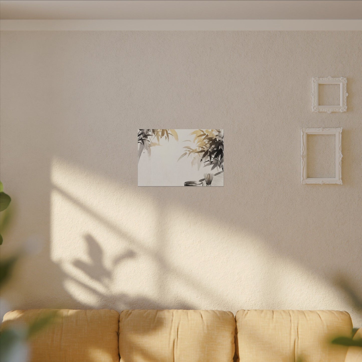 Tea Ceremony Sumi E Canvas Art | Serene Zen Art