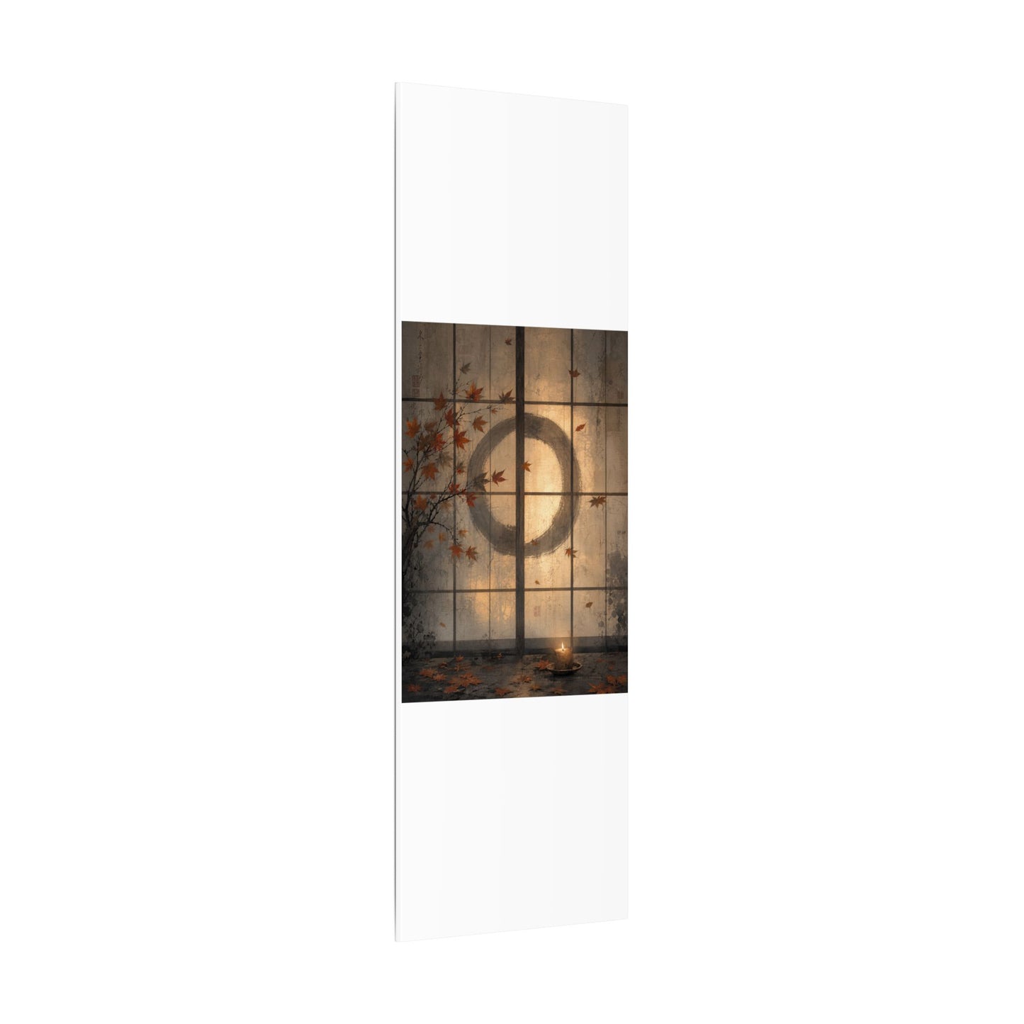 Shoji Screen Texture Canvas Art | Earthy Japandi Art