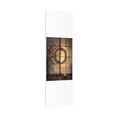Shoji Screen Texture Canvas Art | Earthy Japandi Art
