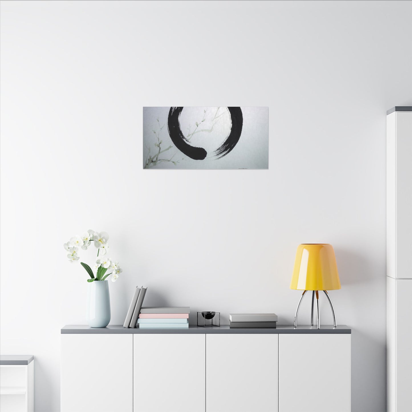 Tea Ceremony Enso Canvas Art | Peaceful Zen Art