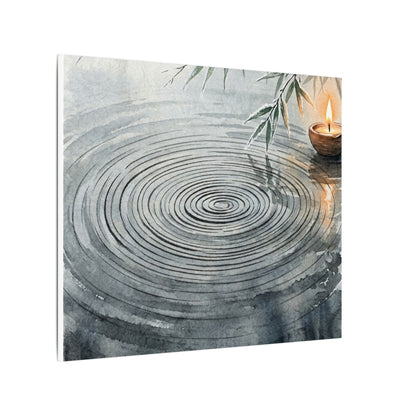 Water Ripple Sumi E Canvas Art | Calm Zen Art
