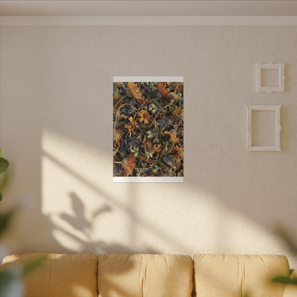 Spring Dried Flowers Japanese Pattern Canvas Art | Warm Decor