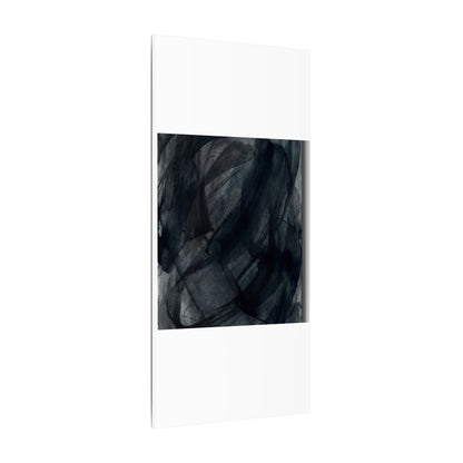 Deep Tones Dark Japandi Charcoal Canvas Art