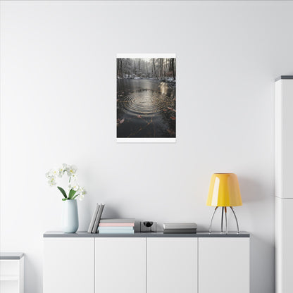 Water Ripple Broken Beauty Canvas Art | Artful Kintsugi Art