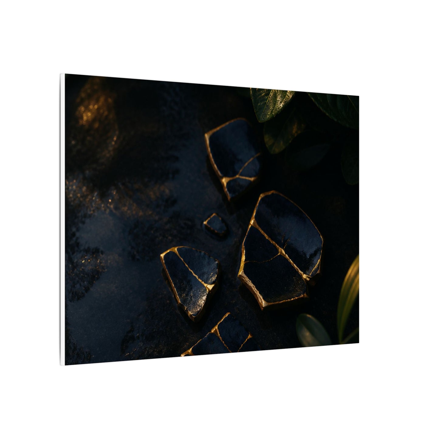 Summer Broken Pottery Moody Minimal Canvas Art | Atmospheric Decor