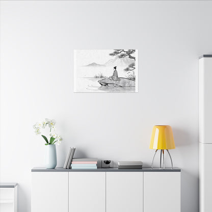 Meditation Harmonious Zen Ukiyo-e Canvas Art