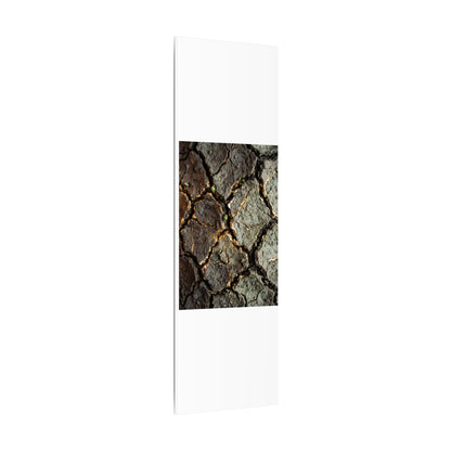 Earthy Cracked Earth Canvas Art - Japanese Pattern Japandi