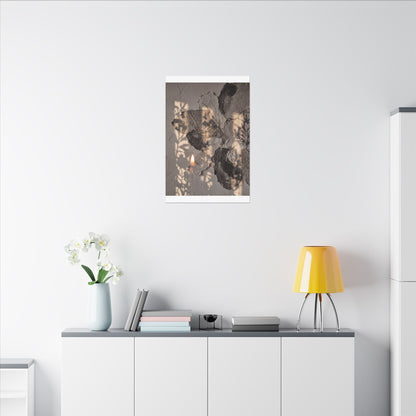 Shadow Play Summer Canvas Art | Japandi Elegant Design