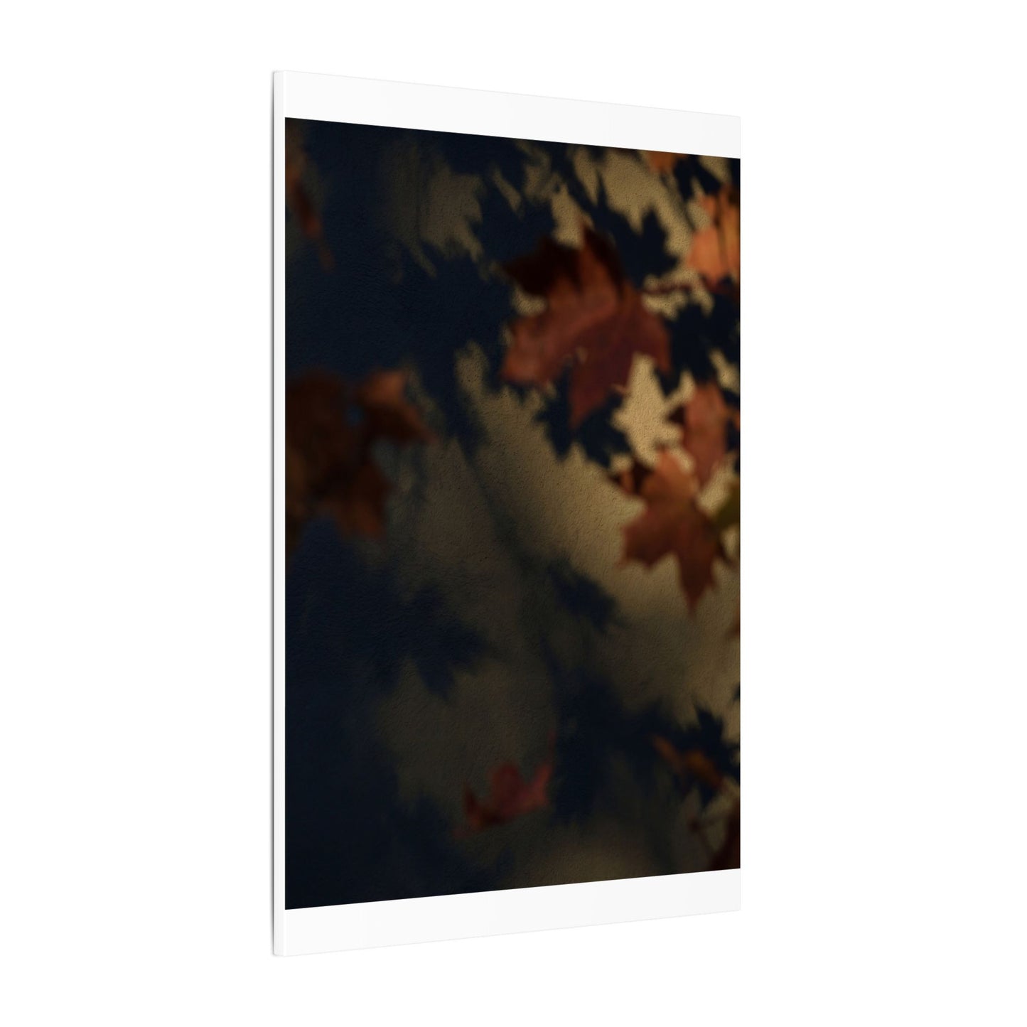 Shadow Play Canvas Art | Autumn Dark Japandi Moody Minimal Art
