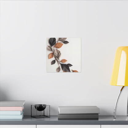 Paper Fold Autumn Canvas Art | Japandi Earthy Design