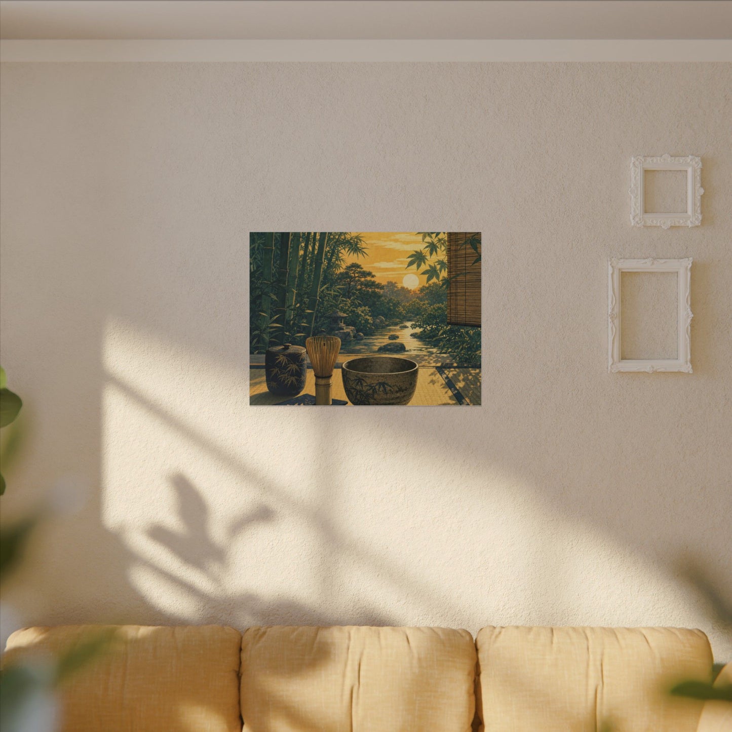 Ma Tea Ceremony Canvas Art - Zen Ukiyo E Inspired