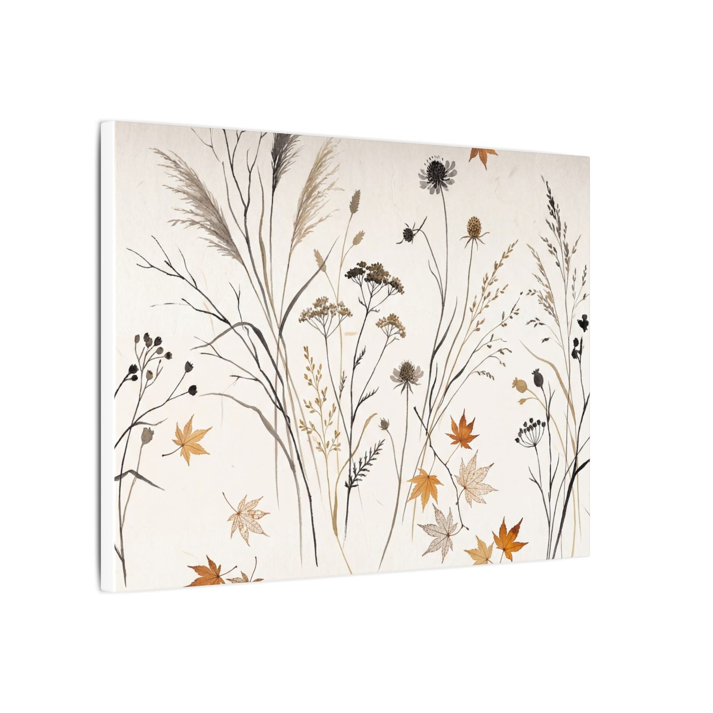 Dawn Dried Flowers Canvas Art - Japandi Kanso