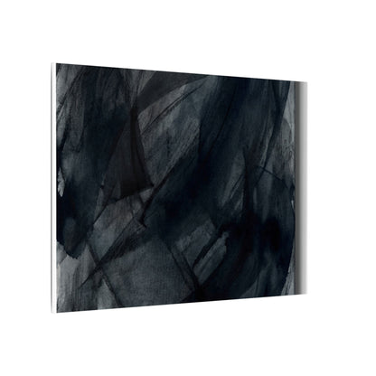 Deep Tones Dark Japandi Charcoal Canvas Art