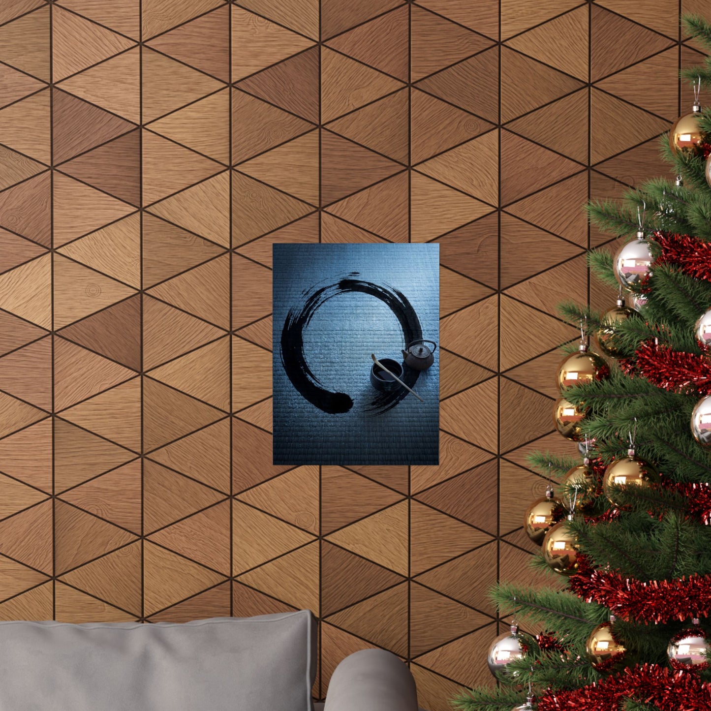 Peaceful Tea Ceremony Wall Art Print - Enso Zen